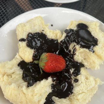 Local Flavor Cafe - Biscuits and chocolate sauce - New American Near Me - Eureka Springs, Arkansas Local Flavor Cafe - Biscuits and chocolate sauce - New American Near Me - Eureka Springs, Arkansas