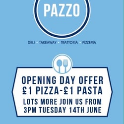 Pazzo - Opening day offer, 14th june!