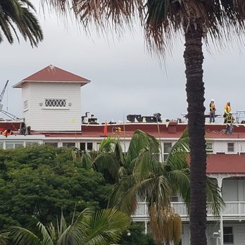 Hotel del Coronado, Curio Collection by Hilton - Workers at 7 am right above where my family was sleeping raining debris on use as a good morning - Coronado, CA