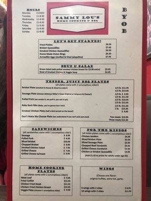 Menu photo 7 Sammy Lou's Home Cooking & BBQ Rowlett, TX Menu photo 7 Sammy Lou's Home Cooking & BBQ Rowlett, TX