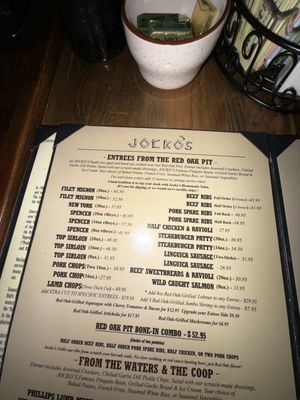 Menu photo 2 Jocko's Steak House Nipomo, CA