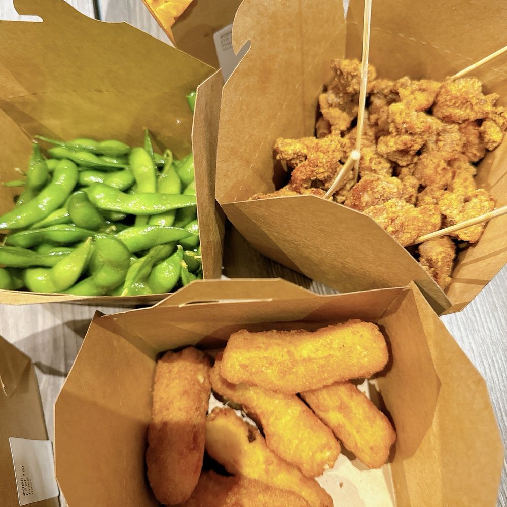 Feng Cha Folsom - cheese sticks, popcorn chicken and edamame - Bubble Tea Near Me - Folsom, California