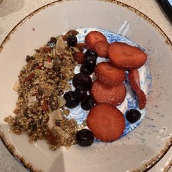 Naked & Sated - Blue yogurt bowl