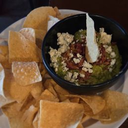 Blue cheese & bacon guacamole