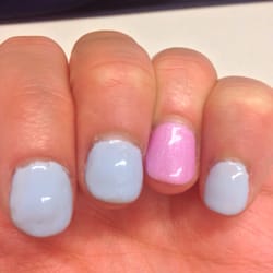 The Finishing Touch Nail Salon - Clumps, streaks, and uneven at the cuticle