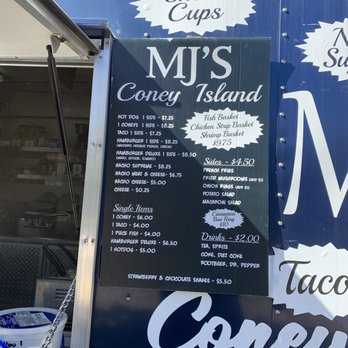 MJ’s Coney Island - the menu - American Near Me - Vanderpool, Texas
