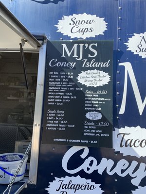 Menu photo 2 MJ’s Coney Island Vanderpool, TX