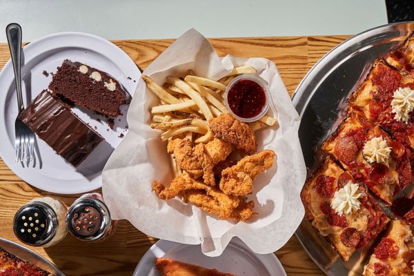 Dough Counter Pizza by null