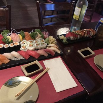 Yamada Sushi - Sushi & Sashimi combo + Rutherford Roll + Philadelphia Roll. All top!!! - Sushi Bars Near Me - Rutherford, New Jersey