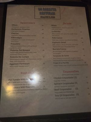 Menu photo 4 La Barrita Restobar Baltimore, MD