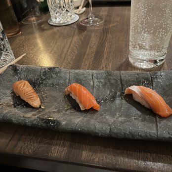 Sushi Nakazawa - Salmon trio - Japanese Near Me - Washington, DC, District of Columbia