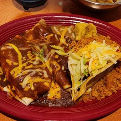 Mi Ranchito - #9. Machaca beef burrito,  Machaca enchilada, deep fried Machaca beef taco