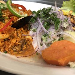 Gabby's Catering - Combo marino Ceviche with seafood rice