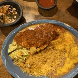 Chili relent and enchilada small plate