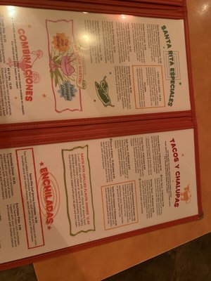 Menu photo 2 Santa Rita Tex-Mex Cantina Austin, TX Menu photo 2 Santa Rita Tex-Mex Cantina Austin, TX