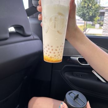 Harmony Tea Shoppe - Mango milk tea with cheese foam and Mango popping boba - Bubble Tea Near Me - Indianapolis, Indiana Harmony Tea Shoppe - Mango milk tea with cheese foam and Mango popping boba - Bubble Tea Near Me - Indianapolis, Indiana
