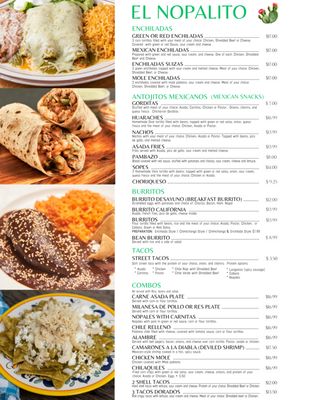 Menu photo 2 El Nopalito Phoenix, AZ Menu photo 2 El Nopalito Phoenix, AZ