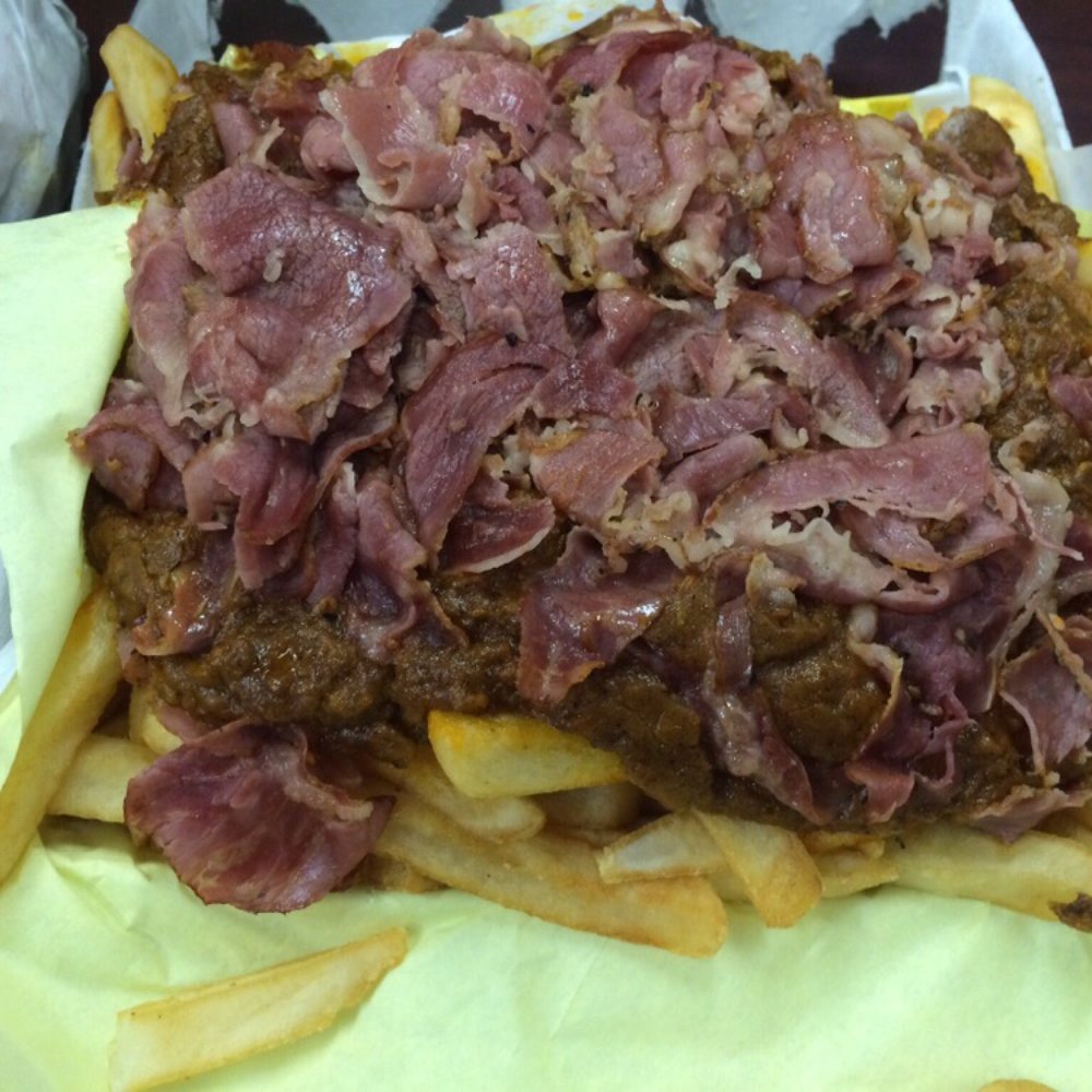 The Hat - Pastrami chili fries without cheese a meal for 4 and heart attack city. - American Near Me - Temple City, California