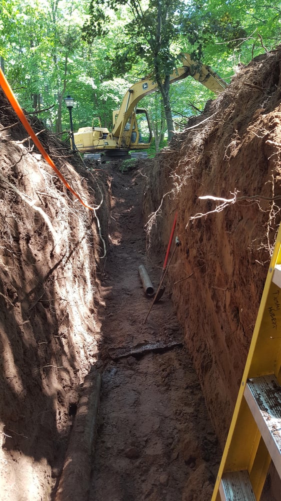 Slide of Hill Side Sewer & Drain