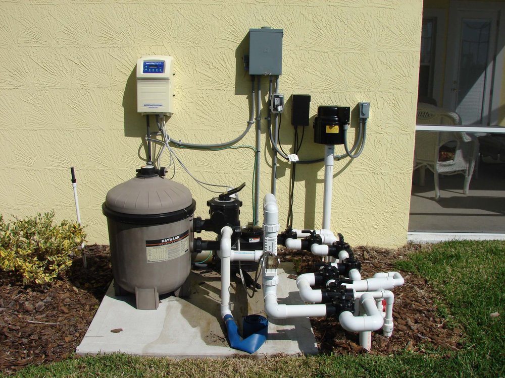Slide of Zavala Pool Plumbing