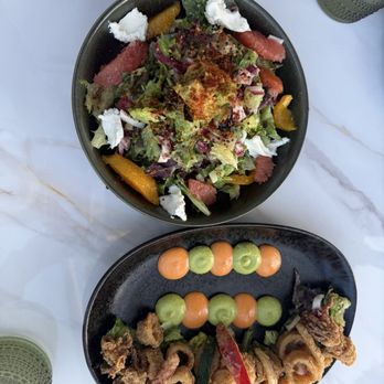 Fable & Spirit - Crispy Calamari and Citrus Salad - Seafood Near Me - Newport Beach, California