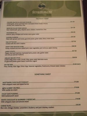Menu photo 1 Strathmore Local Wellington, WGN Menu photo 1 Strathmore Local Wellington, WGN