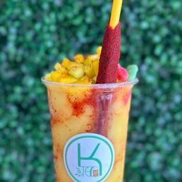 Decided to try this new place out and got myself a Mangonada which is so good, and refreshing. Decided to try this new place out and got myself a Mangonada which is so good, and refreshing.