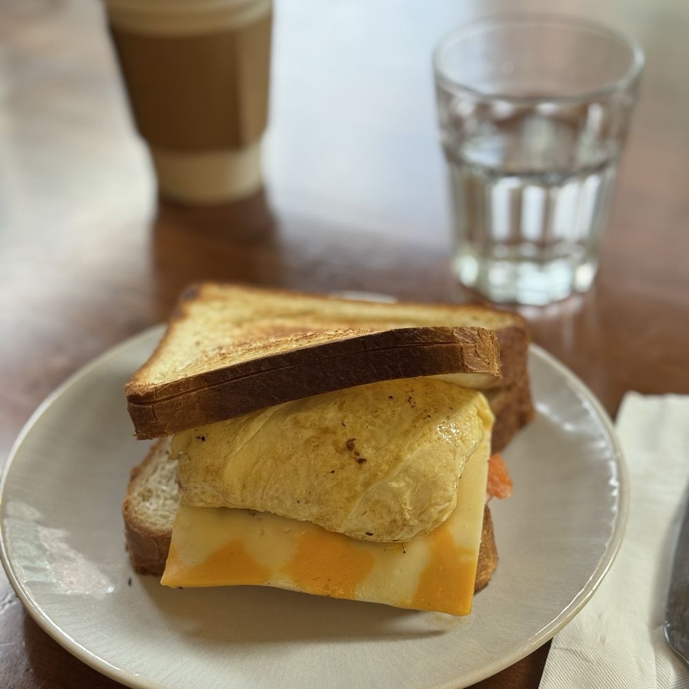 Salmon egg toast Salmon egg toast