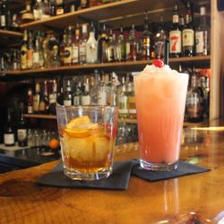 Bakeoven Bar & Grill - A Classic Old Fashion and Bartender Jamie's Famous Maupin Island