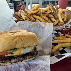 Keystone Corner Lunch - Burger and Fries!