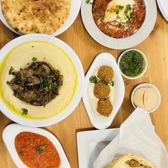Aviv Hummus Bar - SHAKSHUKA SIDE, HUMMUS PITRIOT, FALAFEL, HARISSA, FALAFEL PITA - Falafel Near Me - Seattle, Washington