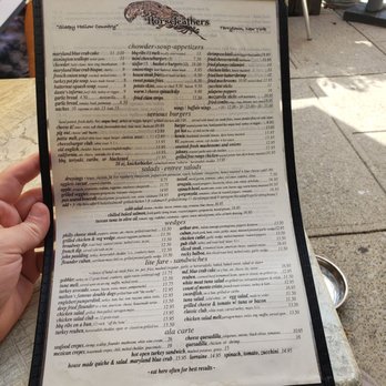 Horsefeathers - Menu 1/2 - American Near Me - Tarrytown, New York