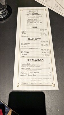 Menu photo 8 Mox Boarding House - Bellevue Bellevue, WA