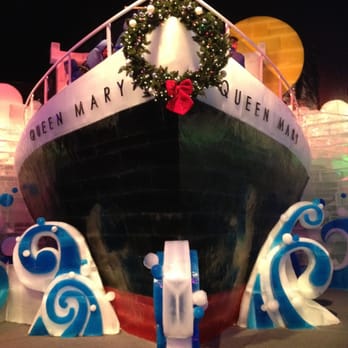 The Queen Mary's CHILL - All out of ice. Pretty impressive. The entrance for the longer ice slide is on top of this. - Festivals Near Me - Long Beach, California
