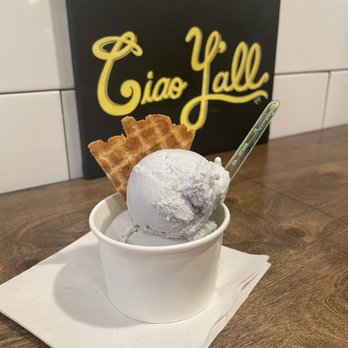 SweetCup - Violet Creamsicle Gelato - Ice Cream & Frozen Yogurt Near Me - Houston, Texas