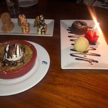 Lure Fishbar - Ice cream sandwich, skillet cookie with ice cream and lava cake - Seafood Near Me - New York, New York Lure Fishbar - Ice cream sandwich, skillet cookie with ice cream and lava cake - Seafood Near Me - New York, New York