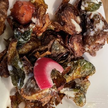 Max Burger - Crispy Brussels sprouts - very good! but a bit salty - Burgers Near Me - Longmeadow, Massachusetts