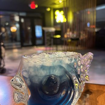 Izakaya - a glass fish bowl on a table - Pizza Near Me - Beavercreek, Ohio Izakaya - a glass fish bowl on a table - Pizza Near Me - Beavercreek, Ohio