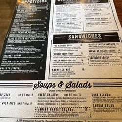 Ozark Tavern - Lunch menu