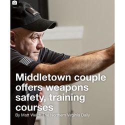 Hawkeye 22 Tactical Training - Article in the Northern Va Daily!