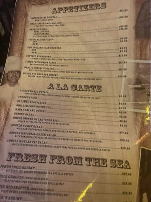 Menu photo 3 Angelo's Steak Pit Panama City Beach, FL