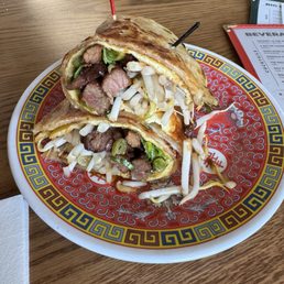 Green onion pancake wrap Green onion pancake wrap
