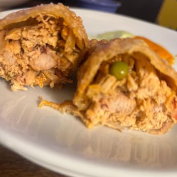 Social Urban Bistro - Empanada of Chicken (close-up) - Cuban Near Me - Summerville, South Carolina Social Urban Bistro - Empanada of Chicken (close-up) - Cuban Near Me - Summerville, South Carolina