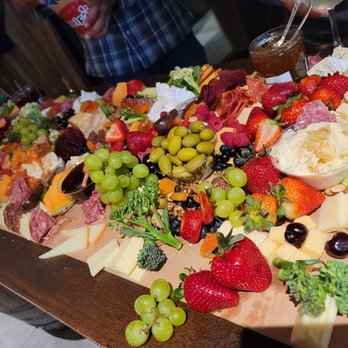 Berries and Brie - a platter of fruit and cheese - Food Delivery Services Near Me Berries and Brie - a platter of fruit and cheese - Food Delivery Services Near Me