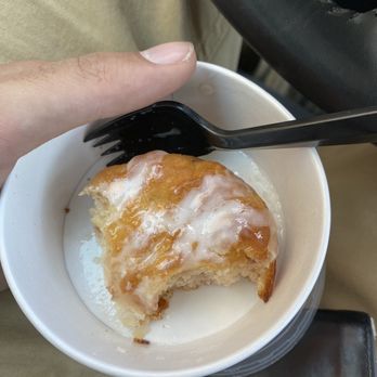 Popeyes - a person eating a donut - Fast Food Near Me - Brownwood, Texas Popeyes - a person eating a donut - Fast Food Near Me - Brownwood, Texas