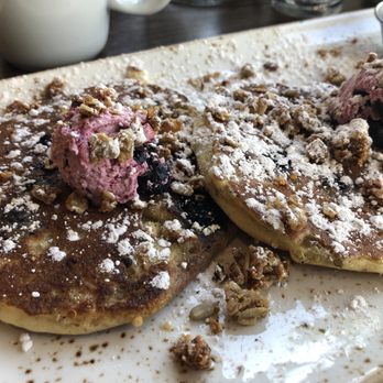 First Watch - Seasonal blueberry quinoa pancakes - Breakfast & Brunch Near Me - Orlando, Florida