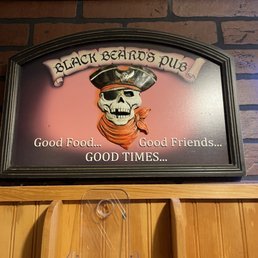 a sign for good food good friends