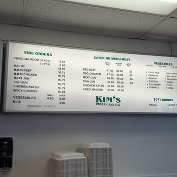 Kim's Korean Bar-B-Q - Menu - Korean Near Me - Honolulu, Hawaii