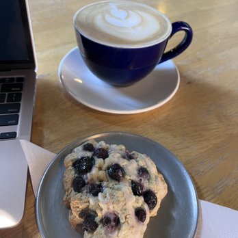 Kawa Coffee - Blueberry Scone and White Mocha - Coffee & Tea Near Me - Colorado Springs, Colorado Kawa Coffee - Blueberry Scone and White Mocha - Coffee & Tea Near Me - Colorado Springs, Colorado