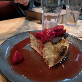Alternate Ending Beer Co. - Burnt Basque cheesecake with wine marinated strawberries - Beer, Wine & Spirits Near Me - Aberdeen, New Jersey Alternate Ending Beer Co. - Burnt Basque cheesecake with wine marinated strawberries - Beer, Wine & Spirits Near Me - Aberdeen, New Jersey